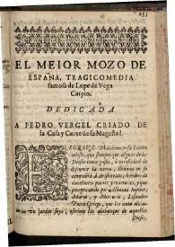 El meior mozo de España | Biblioteca Virtual Miguel de Cervantes