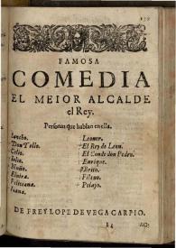 El meior Alcalde el Rey | Biblioteca Virtual Miguel de Cervantes