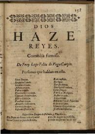 Dios haze Reyes | Biblioteca Virtual Miguel de Cervantes