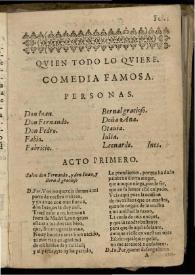 Quien todo lo quiere | Biblioteca Virtual Miguel de Cervantes