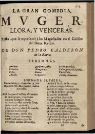 Muger, llora y vencerás | Biblioteca Virtual Miguel de Cervantes