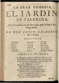 El jardin de Falerina | Biblioteca Virtual Miguel de Cervantes