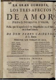 Los tres afectos de amor | Biblioteca Virtual Miguel de Cervantes