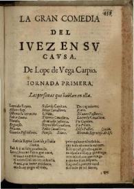 Del Iuez en su causa | Biblioteca Virtual Miguel de Cervantes