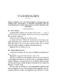 Índice sumario de los manuscritos castellanos de Genealogía, Heráldica y Órdenes militares que se custodian en la Real Biblioteca de San Lorenzo del Escorial | Biblioteca Virtual Miguel de Cervantes