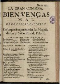 Bien vengas mal / de don Pedro Calderon | Biblioteca Virtual Miguel de Cervantes