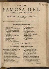 El esclauo del demonio / del doctor Mirademesqua | Biblioteca Virtual Miguel de Cervantes