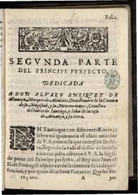 Segunda parte del Principe Perfecto | Biblioteca Virtual Miguel de Cervantes