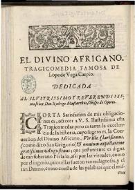 El diuino Africano | Biblioteca Virtual Miguel de Cervantes