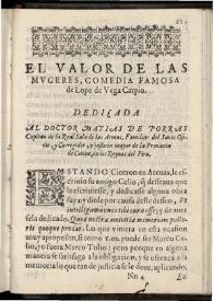 El valor de las mugeres | Biblioteca Virtual Miguel de Cervantes