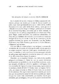 Vía romana de Braga a Lugo, por el interior / Antonio Blázquez | Biblioteca Virtual Miguel de Cervantes