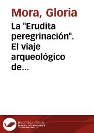 La "Erudita peregrinación". El viaje arqueológico de Francisco Pérez Bayer a Italia (1754-1759) / Gloria Mora | Biblioteca Virtual Miguel de Cervantes