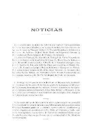 Noticias. Boletín de la Real Academia de la Historia, tomo 75 (julio 1919). Cuaderno I / J.P. de G. y G. | Biblioteca Virtual Miguel de Cervantes