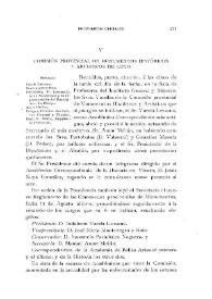 Comisión Provincial de Monumentos Históricos y Artísticos de Lugo [Sesión del 21 de enero de 1919] / M.Amor Meilán | Biblioteca Virtual Miguel de Cervantes