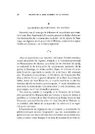 La iglesia de Santiago, en Agüero / Vicente Lampérez y Romea | Biblioteca Virtual Miguel de Cervantes