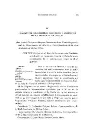 Comisión de Monumentos Históricos y Artísticos de la provincia de Murcia [Acta de la sesión del 6 de diciembre de 1918] / Andrés Sobejano | Biblioteca Virtual Miguel de Cervantes