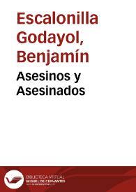 Asesinos y Asesinados | Biblioteca Virtual Miguel de Cervantes