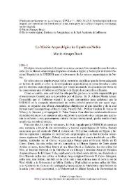 La Misión Arqueológica de España en Nubia / Martín Almagro Basch | Biblioteca Virtual Miguel de Cervantes