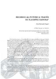 Regreso al futuro a través de "La Espectadora" | Biblioteca Virtual Miguel de Cervantes