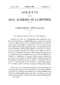 El Castillo de Fuentes de Valdepeoro / José Ramón Mélida | Biblioteca Virtual Miguel de Cervantes