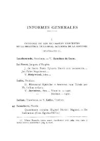 Catálogo de los incunables existentes en la Biblioteca de la Real Academia de la Historia. (Continuación) / Francisco García Romero | Biblioteca Virtual Miguel de Cervantes