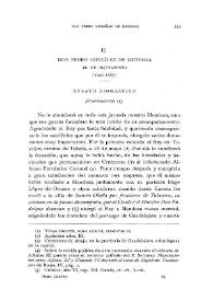 D. Pedro González de Mendoza el de Aljubarrota (1340-1385). (Continuación) [II]. Ensayo biográfico / El P. Alfonso Andrés | Biblioteca Virtual Miguel de Cervantes