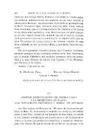 "Estudio antropológico del pueblo vasco y la prehistoria en Álava". "Las poblaciones pretéritas y actual de Asturias" / Manuel Antón | Biblioteca Virtual Miguel de Cervantes