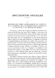 Discurso del Excmo. Sr. Marqués de Laurencín en la apertura del II Congreso Hispano-Americano de Geografía y de Historia de Sevilla / el Marqués de Laurencín | Biblioteca Virtual Miguel de Cervantes