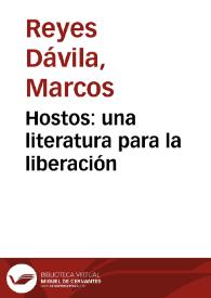 Hostos: una literatura para la liberación | Biblioteca Virtual Miguel de Cervantes