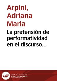 La pretensión de performatividad en el discurso hostosiano | Biblioteca Virtual Miguel de Cervantes