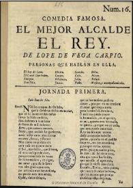 Comedia famosa, El mejor alcalde el rey / de Lope de Vega Carpio | Biblioteca Virtual Miguel de Cervantes