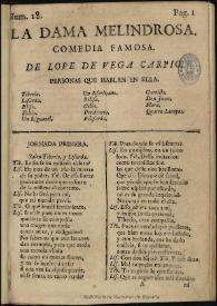 La dama melindrosa / comedia famosa de Lope de Vega Carpio | Biblioteca Virtual Miguel de Cervantes