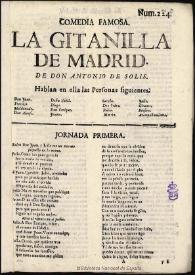 La gitanilla de Madrid [entre 1748-1775] / de don Antonio de Solis | Biblioteca Virtual Miguel de Cervantes