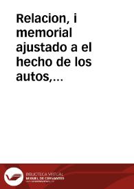 Relacion, i memorial ajustado a el hecho de los autos, e informaciones hechas por el Ilustrissimo señor Don Rodrigo Marin i Rubio Obispo, que fue de esta Ciudad, i Obispado de Jaen, i à pedimento de la mui Noble, i Antigua ciudad de Baeza ... sobre la invencion de el cuerpo de el inclito martyr señor San Pedro Pasqual de Valencia ... Obispo que fue de este dicho Obispado, i religioso del Real, i Militar Orden de nuestra Señora de las Mercedes, Redencion de Cautivos, i que se declaren por de dicho Santo Martyr los huessos que se hallaron en la Boveda del Altar Mayor de la Santa Iglesia Cathedral de Baeza, la noche de el dia ocho de diciembre de el año passado de mil setecientos i veinte i nueve. | Biblioteca Virtual Miguel de Cervantes