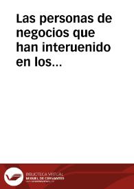 Las personas de negocios que han interuenido en los assientos que en esta corte se han hecho con V. M. de los cuales proceden las consignaciones que V.M. les tiene dadas, cuya paga se ha mandado suspender y embargar por los autos proueydos por los vuestros presidentes de Castilla, y de hazienda ... dezimos que, V. M. ha de ser seruido de mandar alçar el embargo de las dichas libranças y consignaciones, mandando, que podamos usar dellas libremente para nos hazer pagados de las cantidades que por mandado de V.M. auemos proueydo para las cosas tocantes a su seruicio, en los estados de Flandes, y otras partes... | Biblioteca Virtual Miguel de Cervantes