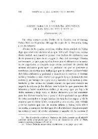 Datos para la biografía artística de los siglos XVI y XVII (continuación) [III] / Narciso Alonso Cortés | Biblioteca Virtual Miguel de Cervantes