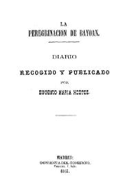 La peregrinación de Bayoan : diario recogido y publicado por Eugenio María Hostos | Biblioteca Virtual Miguel de Cervantes