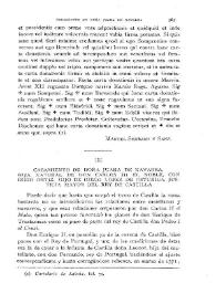 Casamiento de doña Juana de Navarra, hija natural de don Carlos III el Noble, con Iñigo Ortiz, hijo de Diego López de Estúñiga, justicia mayor del Rey de Castilla / Juan Agapito y Revilla | Biblioteca Virtual Miguel de Cervantes