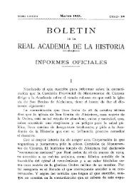 Informe sobre el estado ruinoso en que está la iglesia de San Benito de Alcántara / Vicente Lampérez | Biblioteca Virtual Miguel de Cervantes