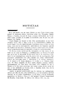 Noticias. Boletín de la Real Academia de la Historia, tomo 84 (marzo 1924). Cuaderno III | Biblioteca Virtual Miguel de Cervantes