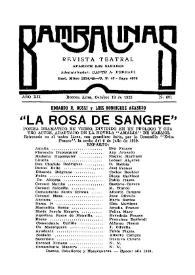 La rosa de sangre : poema dramático en verso, dividido en un prólogo y cuatro actos, adaptado de la novela "Amalia" de Mármol / Fernando R. Rossi y Luis Rodríguez Acasuso | Biblioteca Virtual Miguel de Cervantes