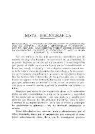 Diccionario histórico popular hispanoamericano, por el doctor... Alfonso Retortillo y Tornos..., con un prólogo del excelentísimo señor Marqués de Laurencín... Madrid, [Julio Cosano, 1924]. XII + 580 páginas, 8º, cartoné / Vicente Castañeda | Biblioteca Virtual Miguel de Cervantes