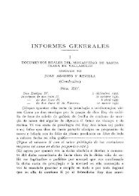 Documentos reales del monasterio de Santa Clara de Valladolid ordenados por Juan Agapito y Revilla (Conclusión) / Juan Agapito Revilla | Biblioteca Virtual Miguel de Cervantes