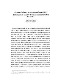 Pastores italianos en prosa castellana (1541) : Sannazaro en el Libro de los amores de Viraldo y Florindo / Luis Gómez Canseco | Biblioteca Virtual Miguel de Cervantes