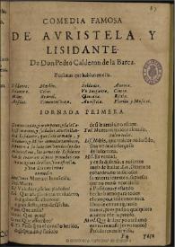 Auristela y Lisidante / de don Pedro Calderon de la Barca | Biblioteca Virtual Miguel de Cervantes