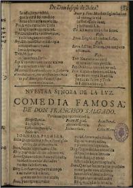 Nuestra Señora de la Luz / de Don Francisco Salgado | Biblioteca Virtual Miguel de Cervantes