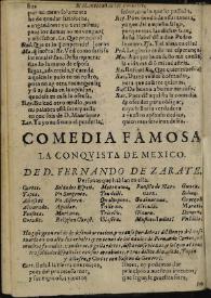 La conquista de Mexico / de Don Fernando de Zarate | Biblioteca Virtual Miguel de Cervantes