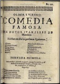 Olimpia y Vireno | Biblioteca Virtual Miguel de Cervantes