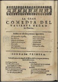 El valiente negro en Flandes / [Andrés de Claramonte] | Biblioteca Virtual Miguel de Cervantes