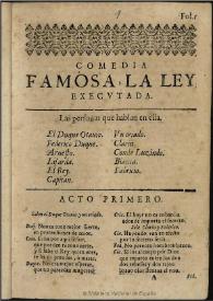 La ley executada | Biblioteca Virtual Miguel de Cervantes